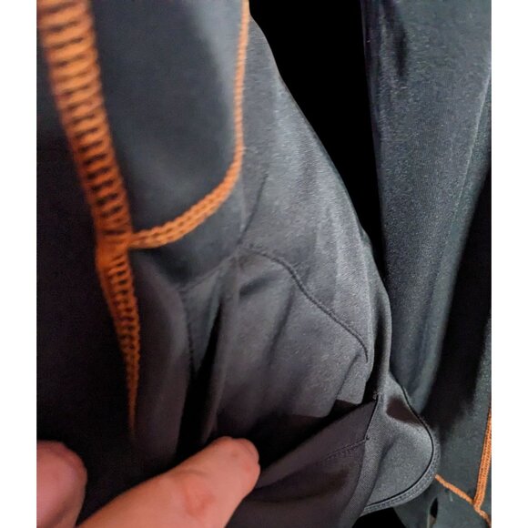 Sporty Ragnar Ladies Black And Orange Full Zip Athletic Jacket - Picture 3 of 5